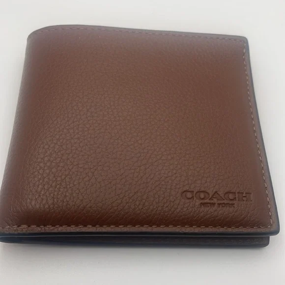 NWT Coach Leather Wallet DBL bill sport calf - Picture 3 of 7